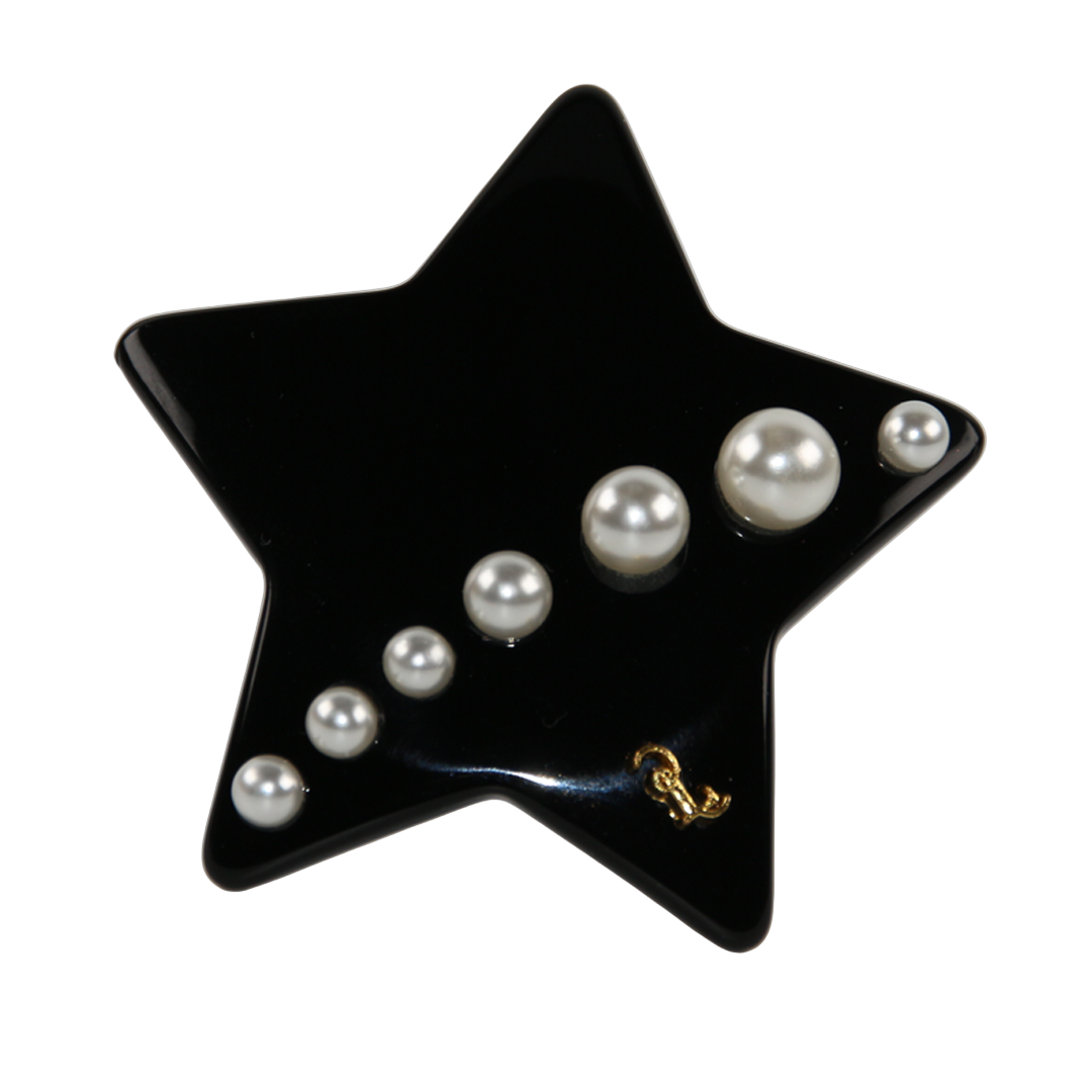 White Pearls Star Hair Pin