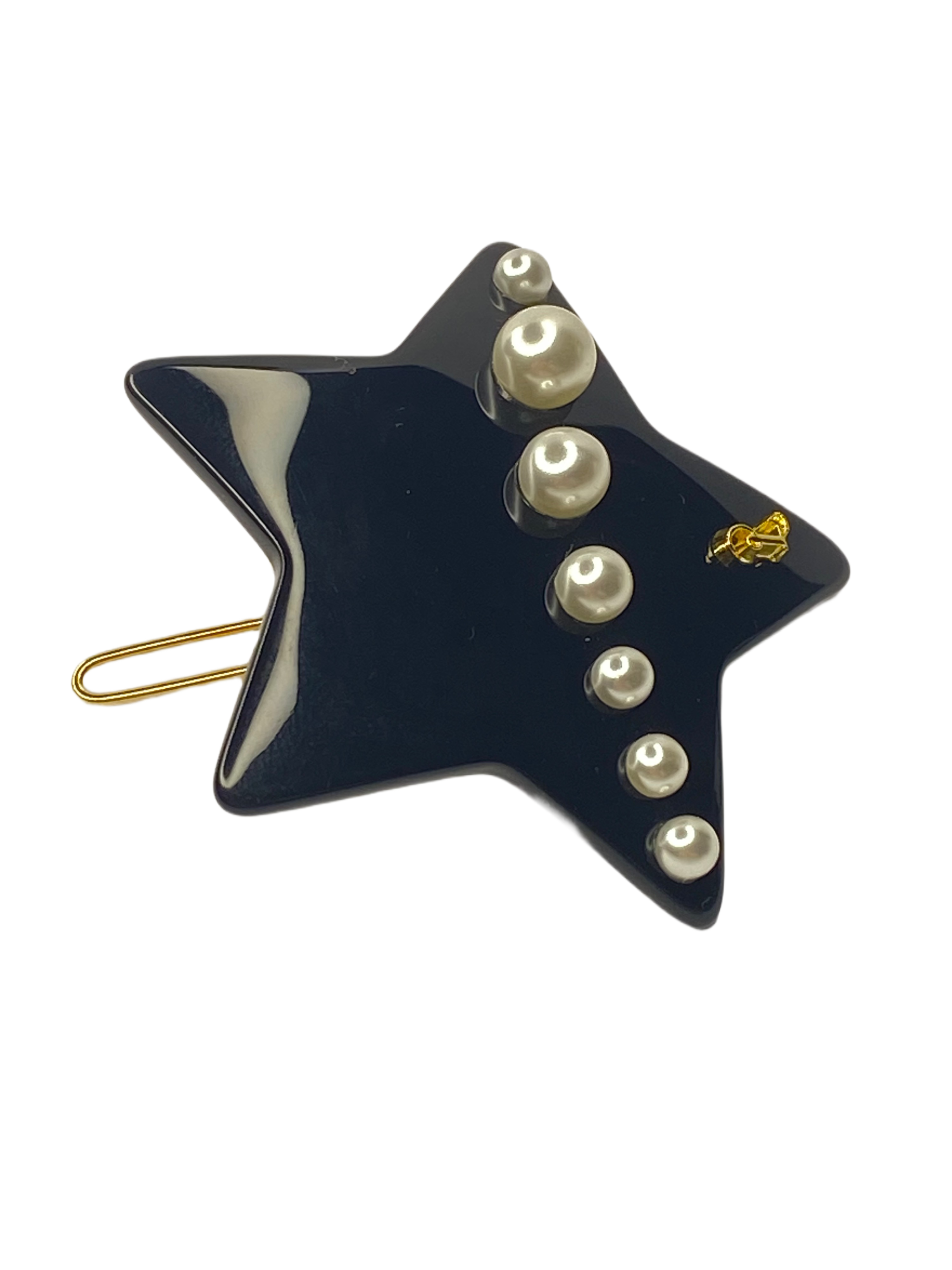 Golden Pearls Star Hair Pin