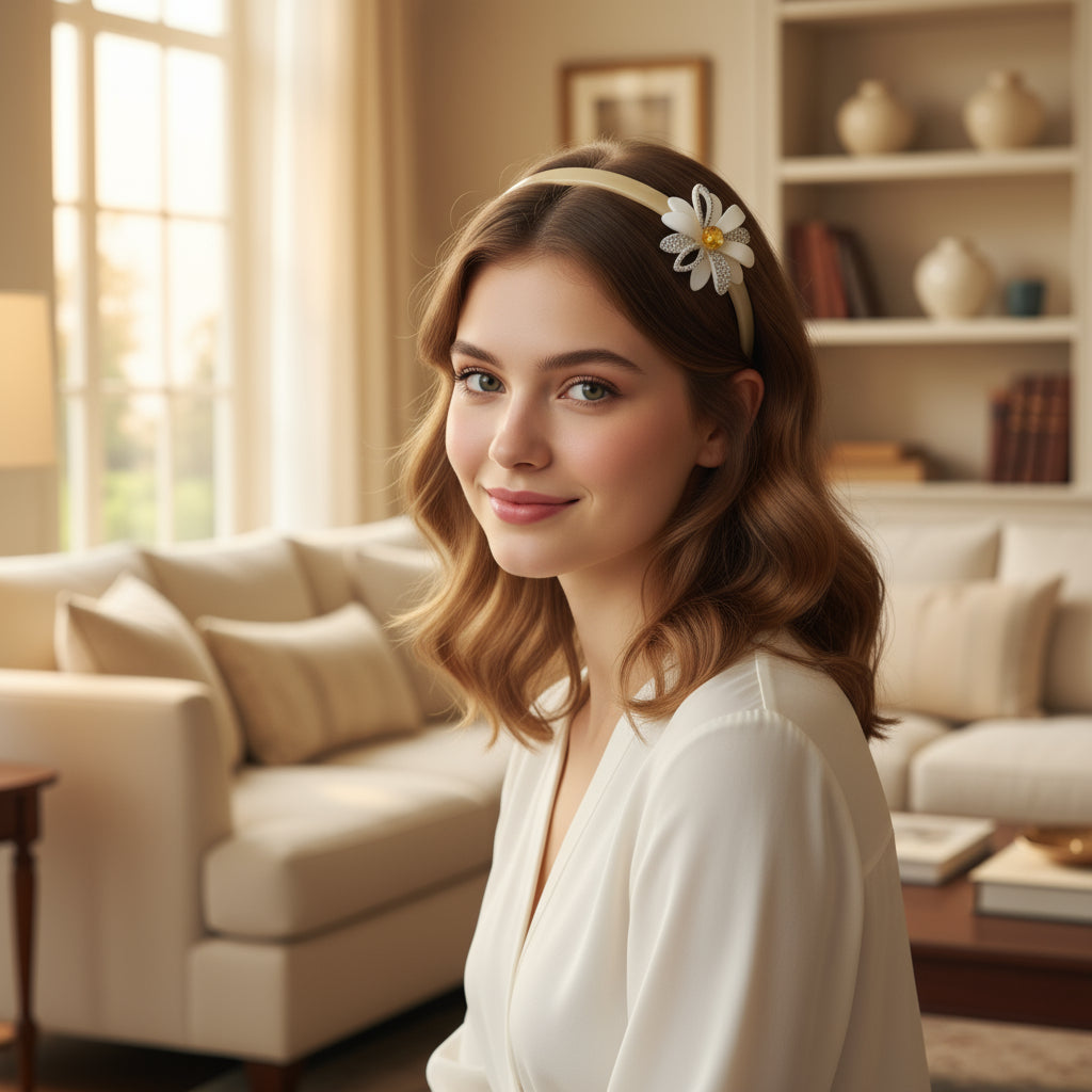 Oxeye Daisy Flower HeadBand