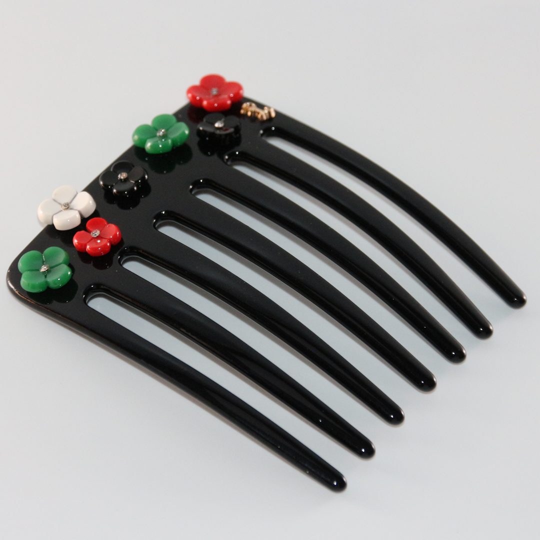                                              مشط زهور علم الإمارات 